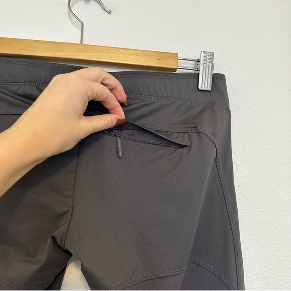 Adidas by Stella McCartney Cropped Leggings Asphalt Gray Elastic Waist Size S - Picture 5 of 10